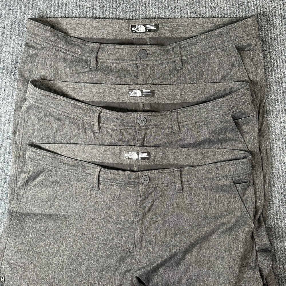 Lot x3 The North Face Mens Motion Joggers Gray Regular Fit Pants Men's Size 40